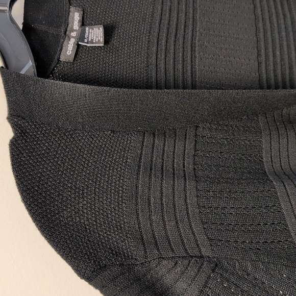 Cable & Gauge Set Of 2 Open Cardigan Sweaters Black and Brown XL - Picture 13 of 14